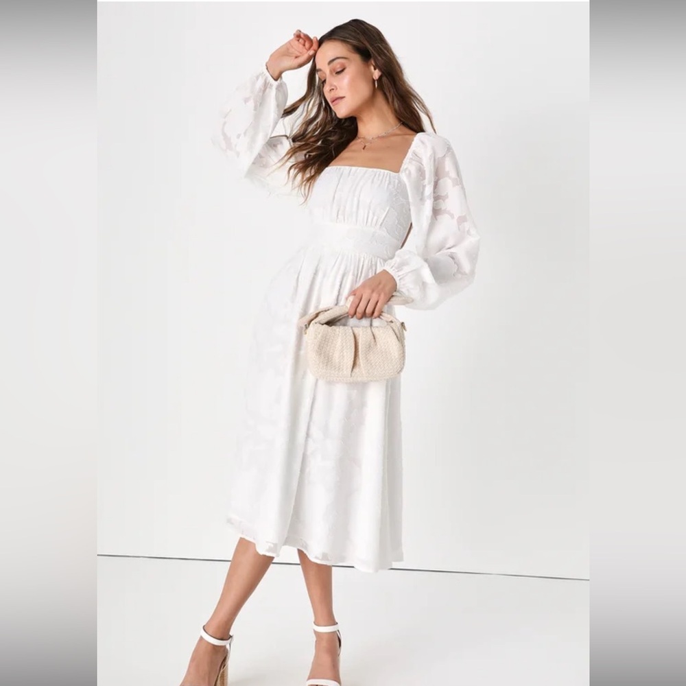 White lulu’s strappy back dress